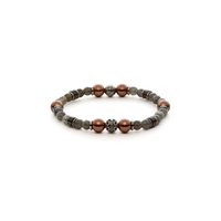 Bracelet Antracite Shell in Semiprecious stones BRS10 KANSAS - BRS10 KANSAS